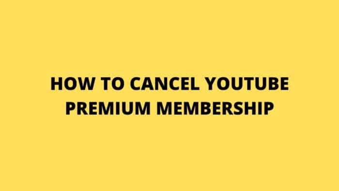 YOUTUBE PREMIUM MEMBERSHIP