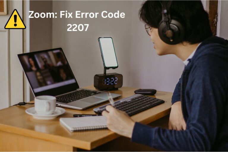 Zoom Fix Error Code 2207